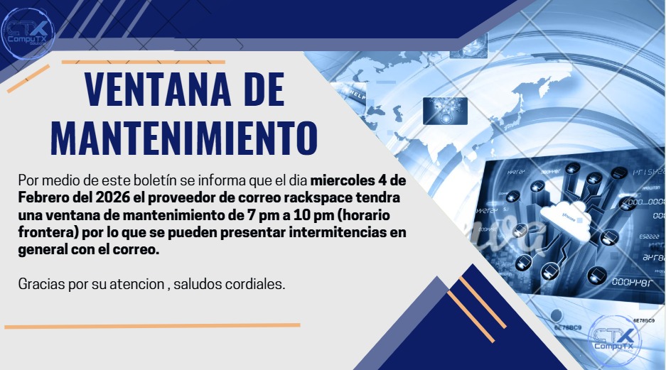 VENTANA DE MANTENIMIENTO